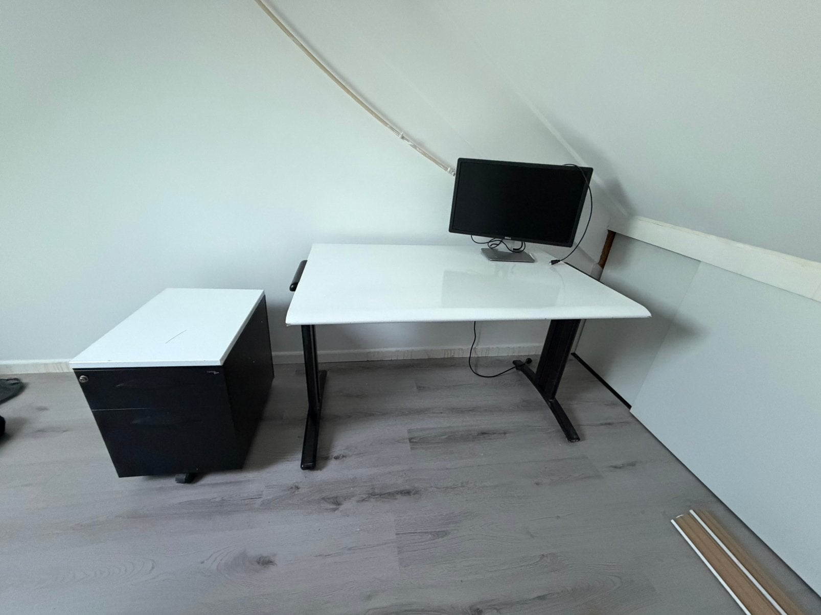 Bureau plus ladekast met sleutel, Ophalen, Gebruikt