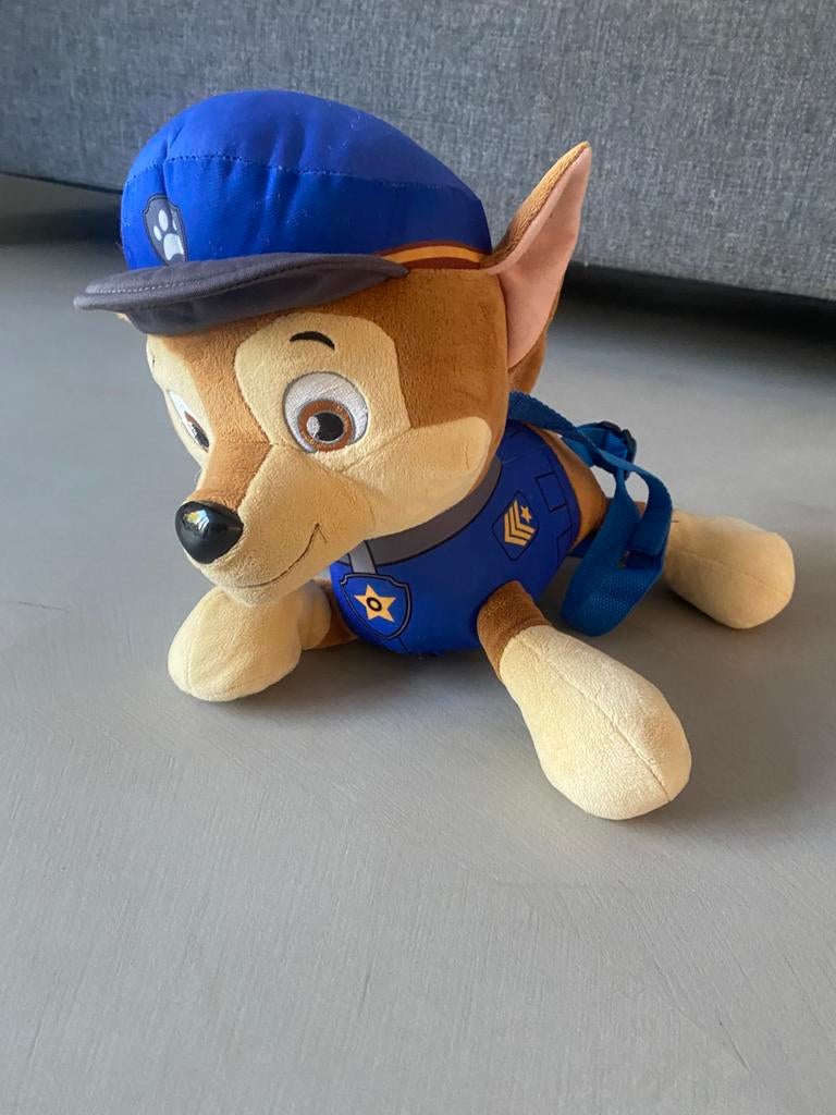 Paw Patrol knuffelrugzakje Chase, Kinderen en Baby's, Ophalen of Verzenden, Zo goed als nieuw