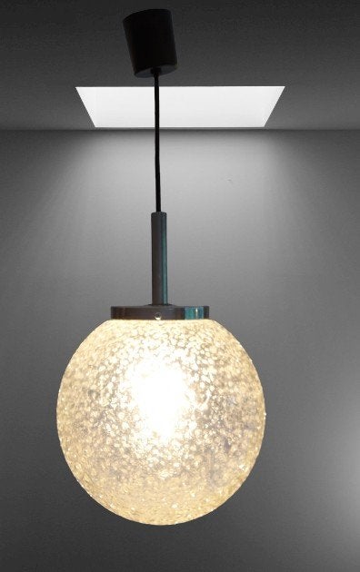 hoffmeister leuchten hanglamp bubbleglass, Ophalen of Verzenden, Gebruikt, Glas