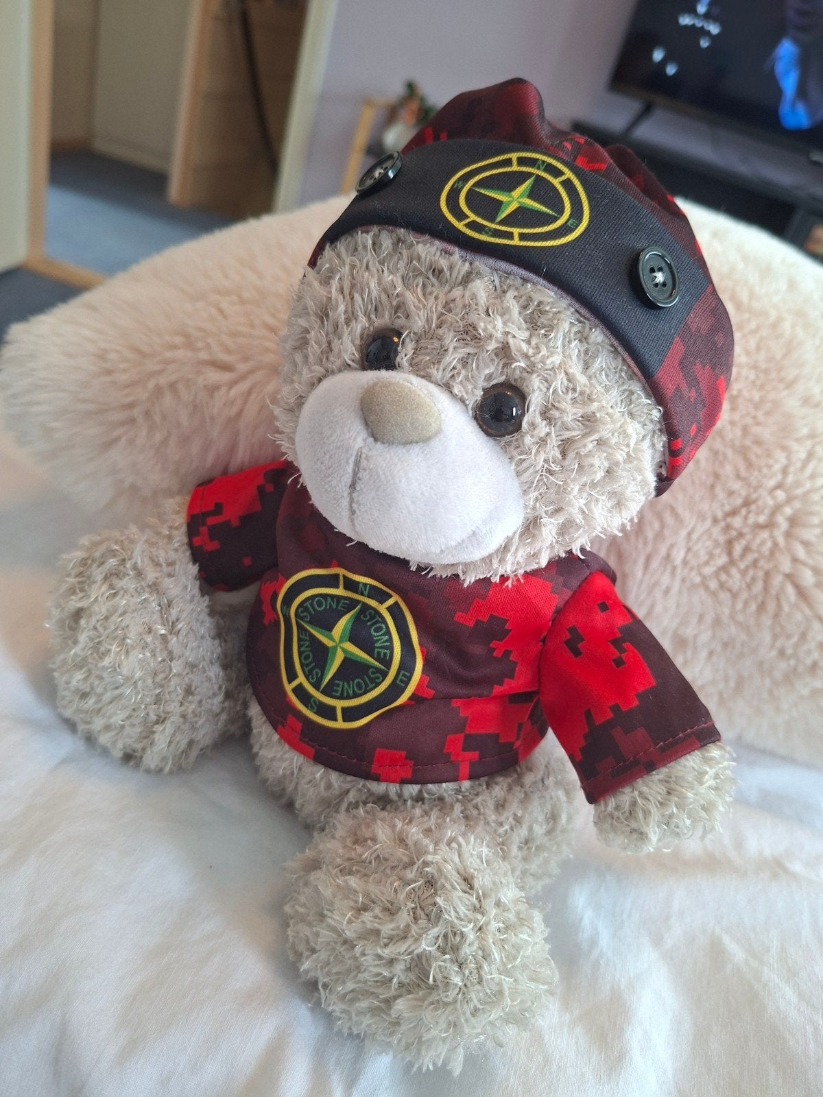 knuffel beertje, Verzamelen, Beren en Cherished Teddies, Ophalen, Zo goed als nieuw, Stoffen beer, Overige merken