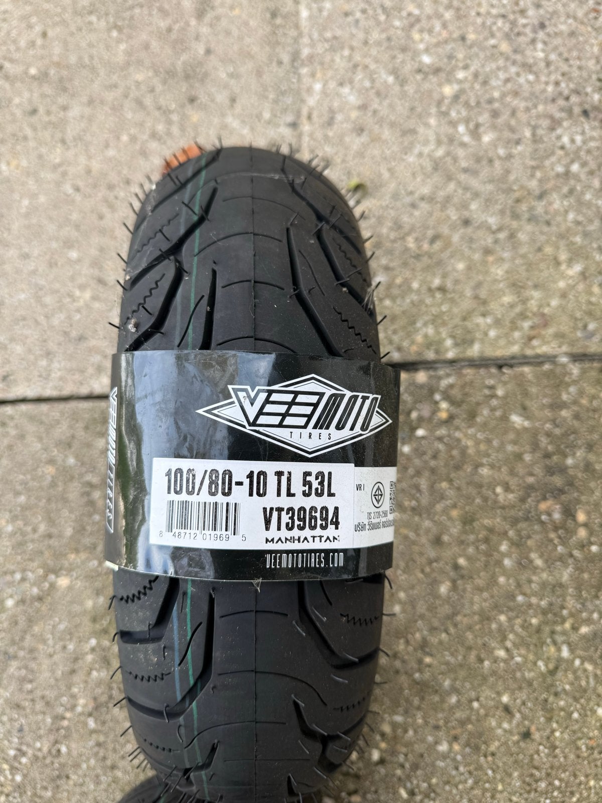 Vee Rubber Scooterbanden Set - 100/80-10 en 120/70-10, Ophalen, Nieuw, Overige typen, Piaggio