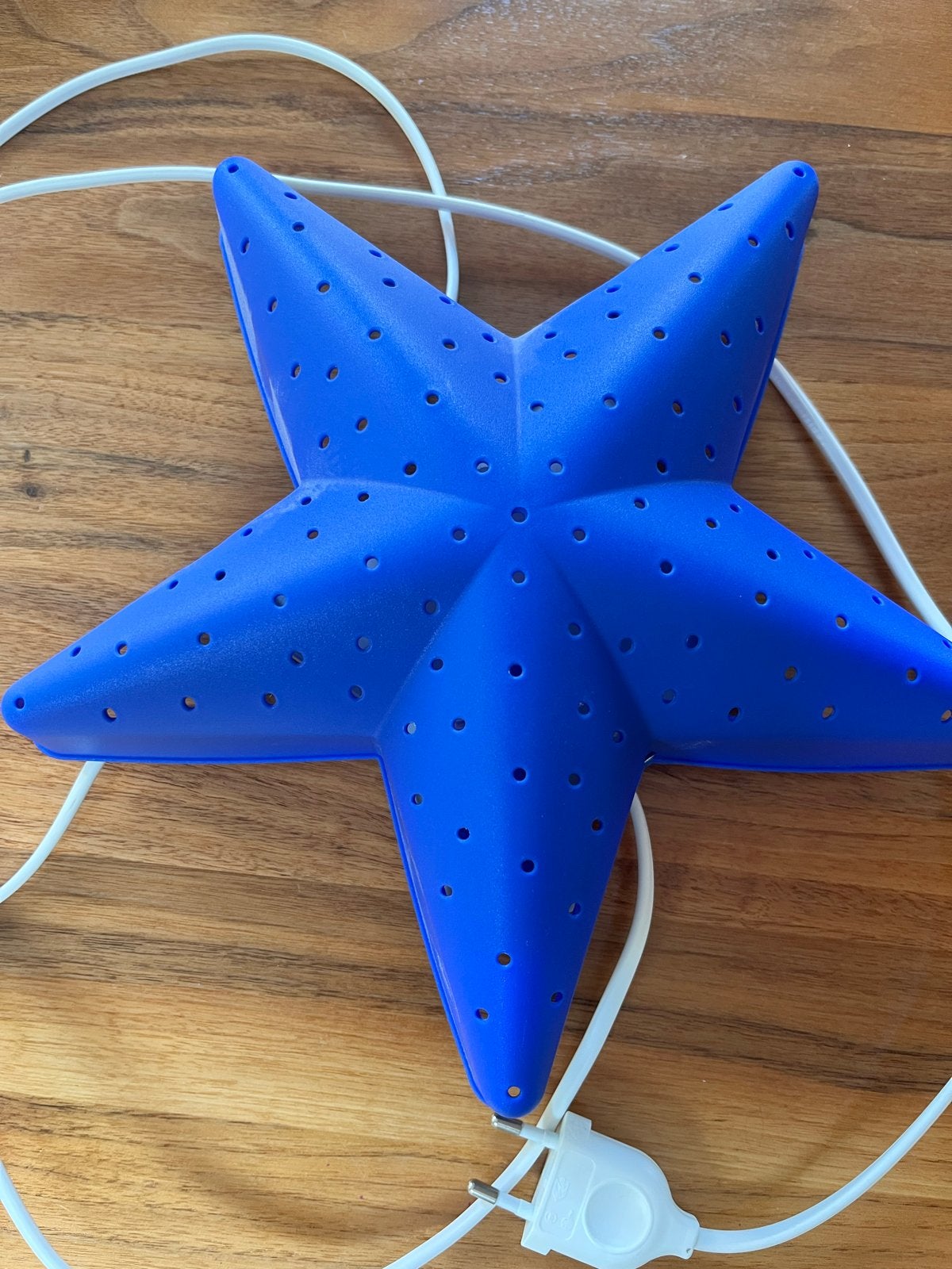 Ikea Blauwe Ster Lamp - Sfeervolle Verlichting, Overige merken, Gebruikt, Kunststof, Overige fittingen