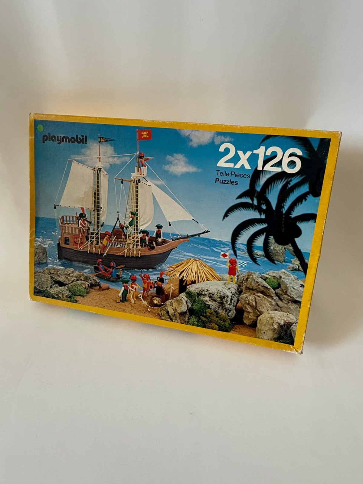 Ravensburger 2*126 stukjes Playmobil circus en piratenboot, Ophalen of Verzenden, Gebruikt, Complete set, Boot/Schip
