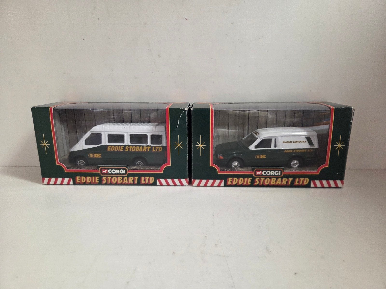 Corgi Eddie Stobart Transit en Escort, Auto, ., Ophalen of Verzenden, Zo goed als nieuw