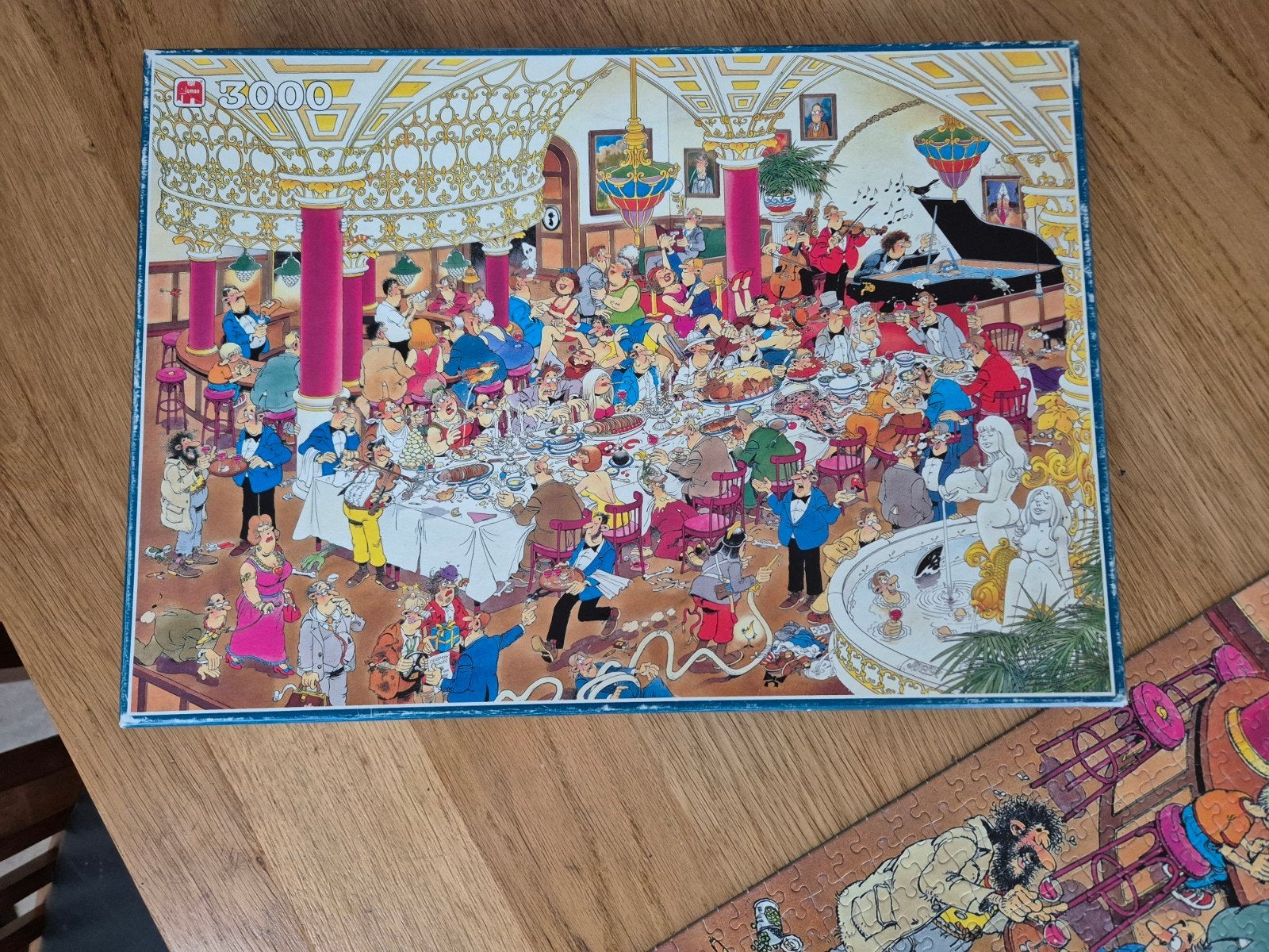 Jan van Haasteren De Bruiloft,  compleet,  licht beschadigd, Ophalen, Meer dan 1500 stukjes, Gebruikt, Legpuzzel