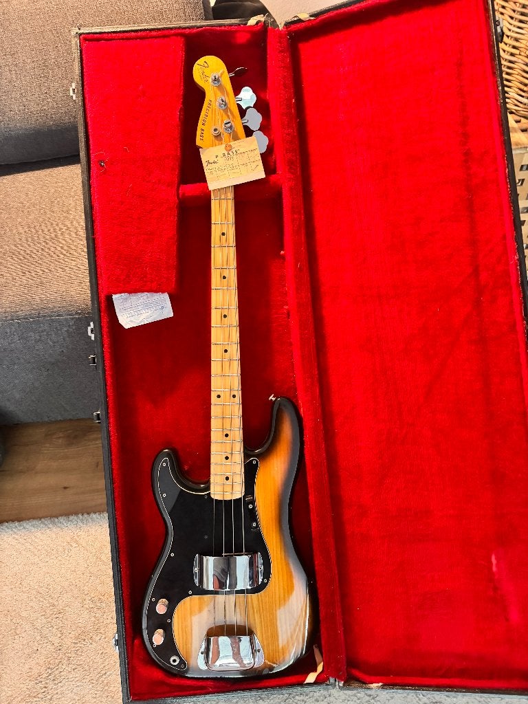 LH Links Left Handed 1978 USA Precision Fender Bass, Ophalen, Gebruikt, Elektrisch