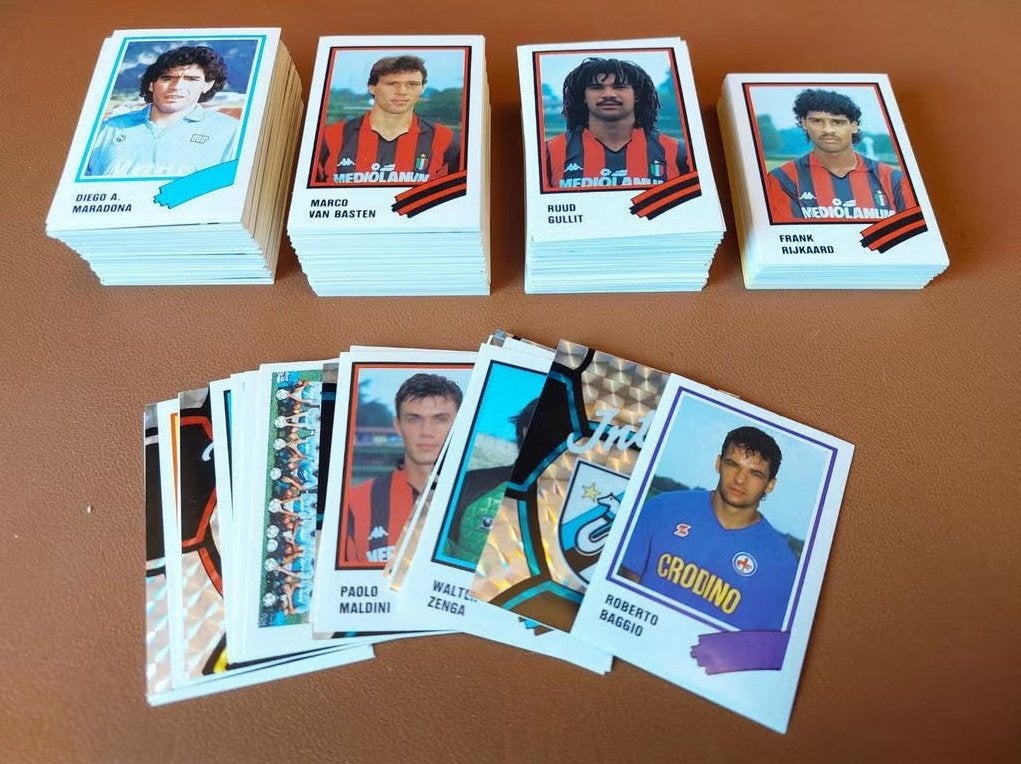 calcio flash 1988-89 complete set italia maradona van basten, Ophalen of Verzenden, Zo goed als nieuw, Overige binnenlandse clubs