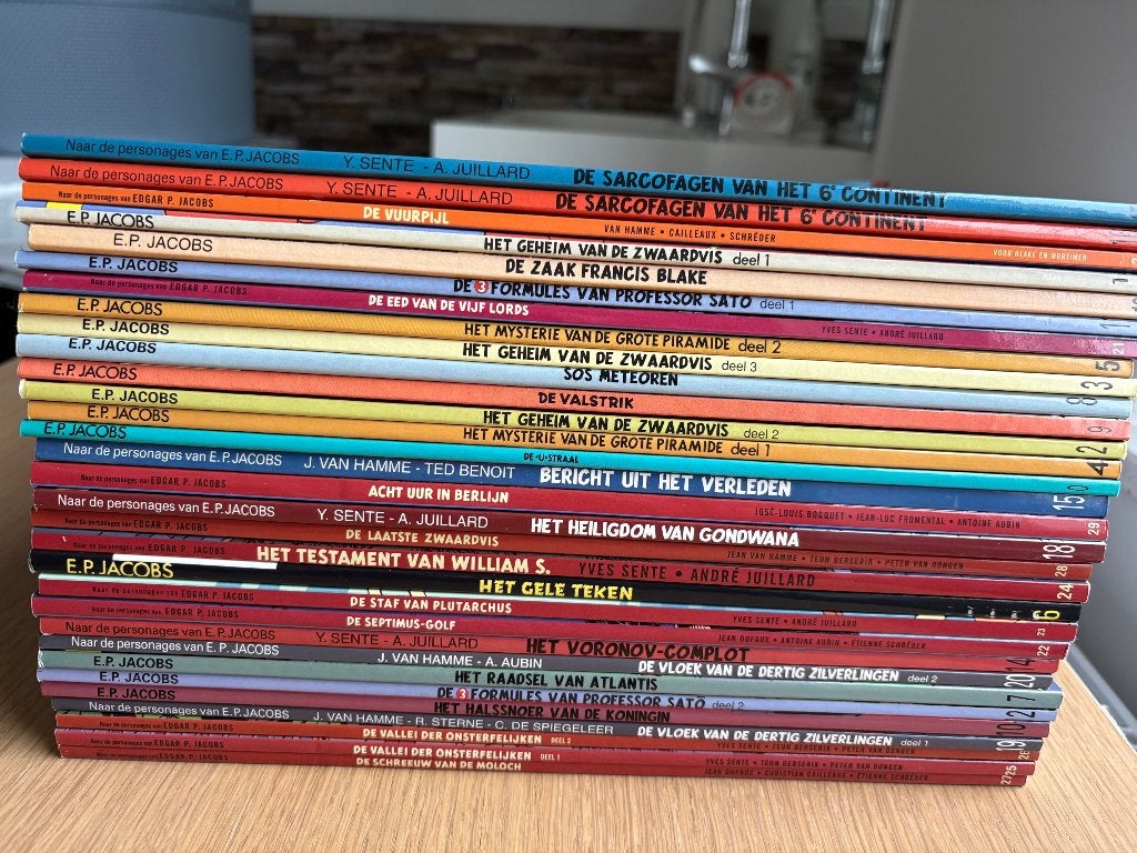 Blake en Mortimer complete collectie van 0 tm deel 29, Meerdere stripboeken, Ophalen of Verzenden, Zo goed als nieuw
