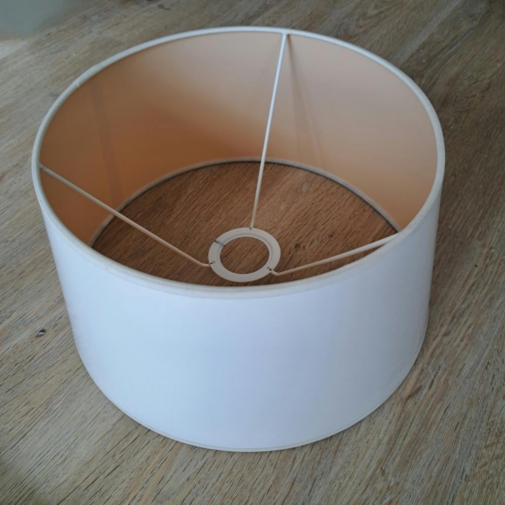 Lampenkap hoogglans wit, Ophalen, Wit, Rond, Minder dan 25 cm