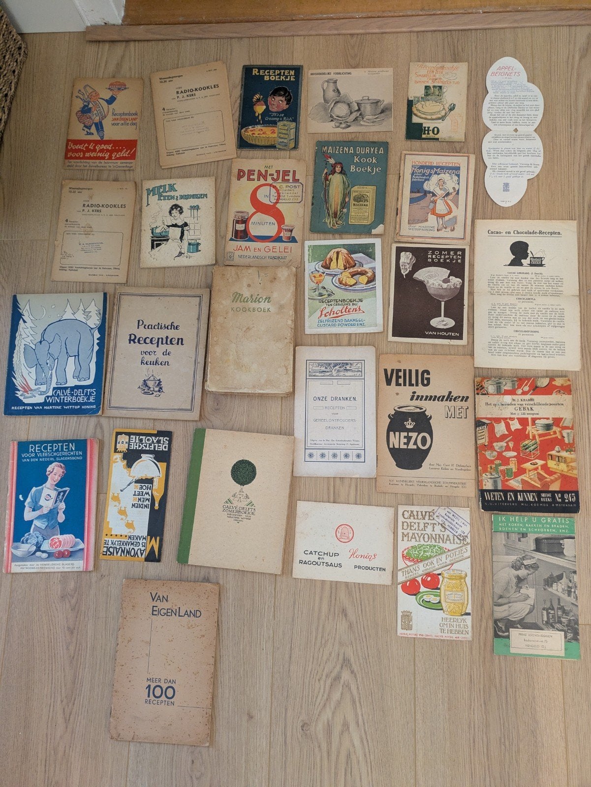 30+ Oude Receptenboekjes & Reclame-uitgaven (jaren '30-'60), Gelezen, Diverse, Overige typen, Ophalen of Verzenden