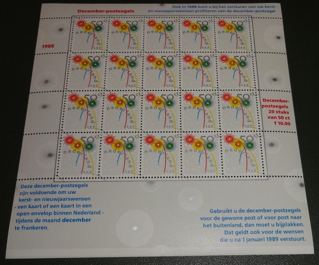 Decemberzegels - Vel - 1988 - V1419 - Kerst - PNe01-01, Verzenden, Na 1940, Postfris