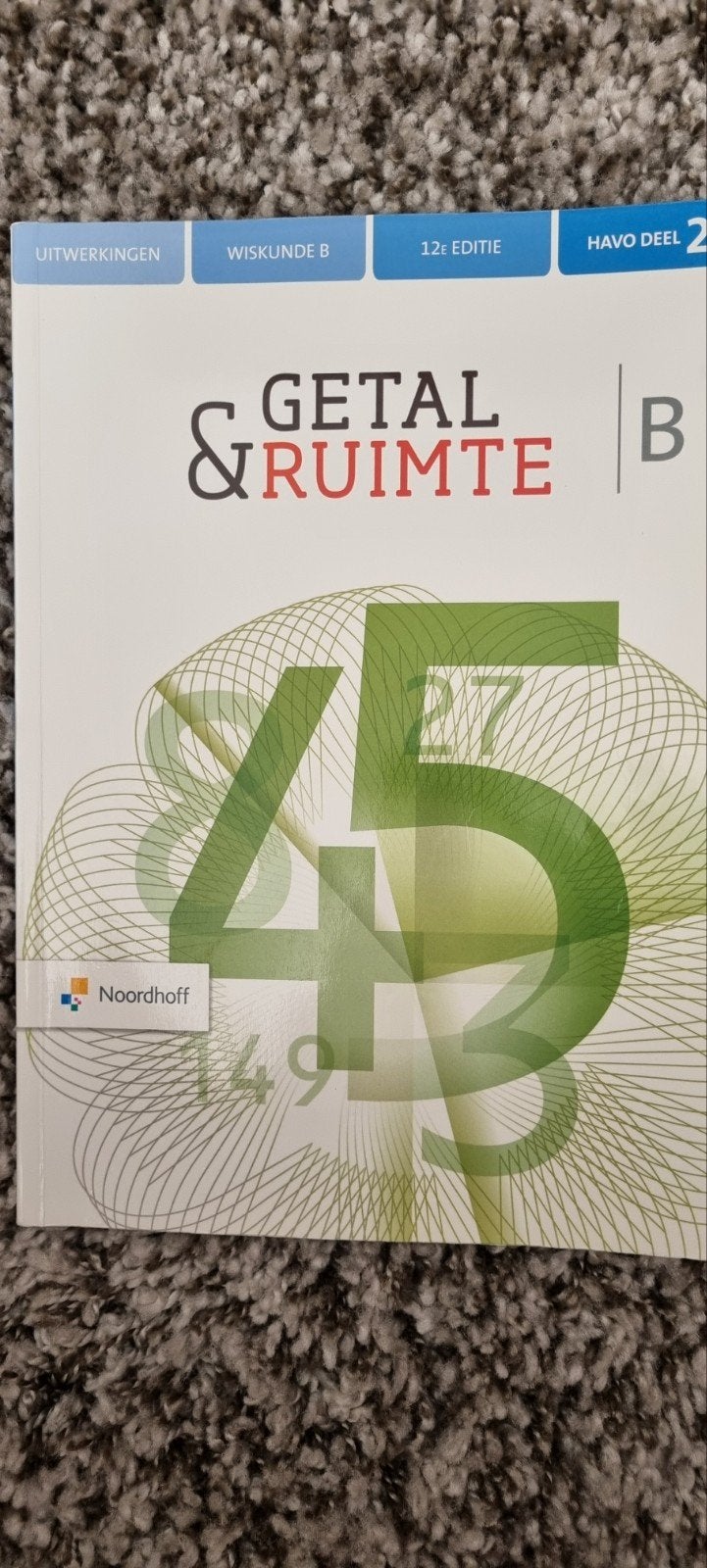 Uitwerkingen getal en ruimte B havo deel 2., Boeken, HAVO, Ophalen of Verzenden, Zo goed als nieuw, Wiskunde B