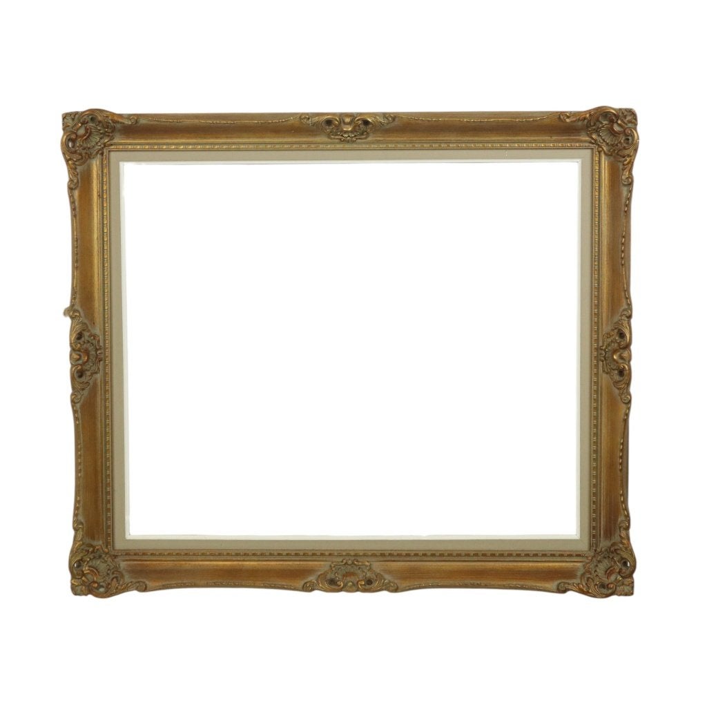 Goudkleurige Barok Stijl Lijst Klassiek Houten Kader 73x63cm, Ophalen of Verzenden, Gebruikt, Hout