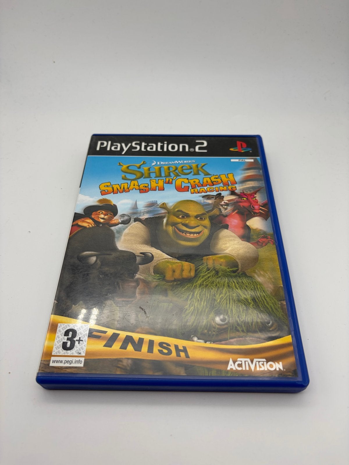Shrek Smash n' Crash Racing PS2 - Raceplezier, Gebruikt, Racen en Vliegen, 2 spelers, Eén computer