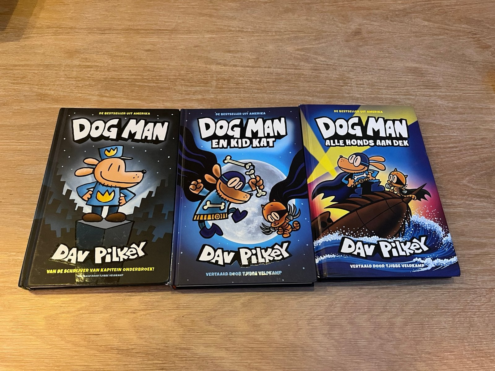 Drie Dog Man boeken, Ophalen, Zo goed als nieuw