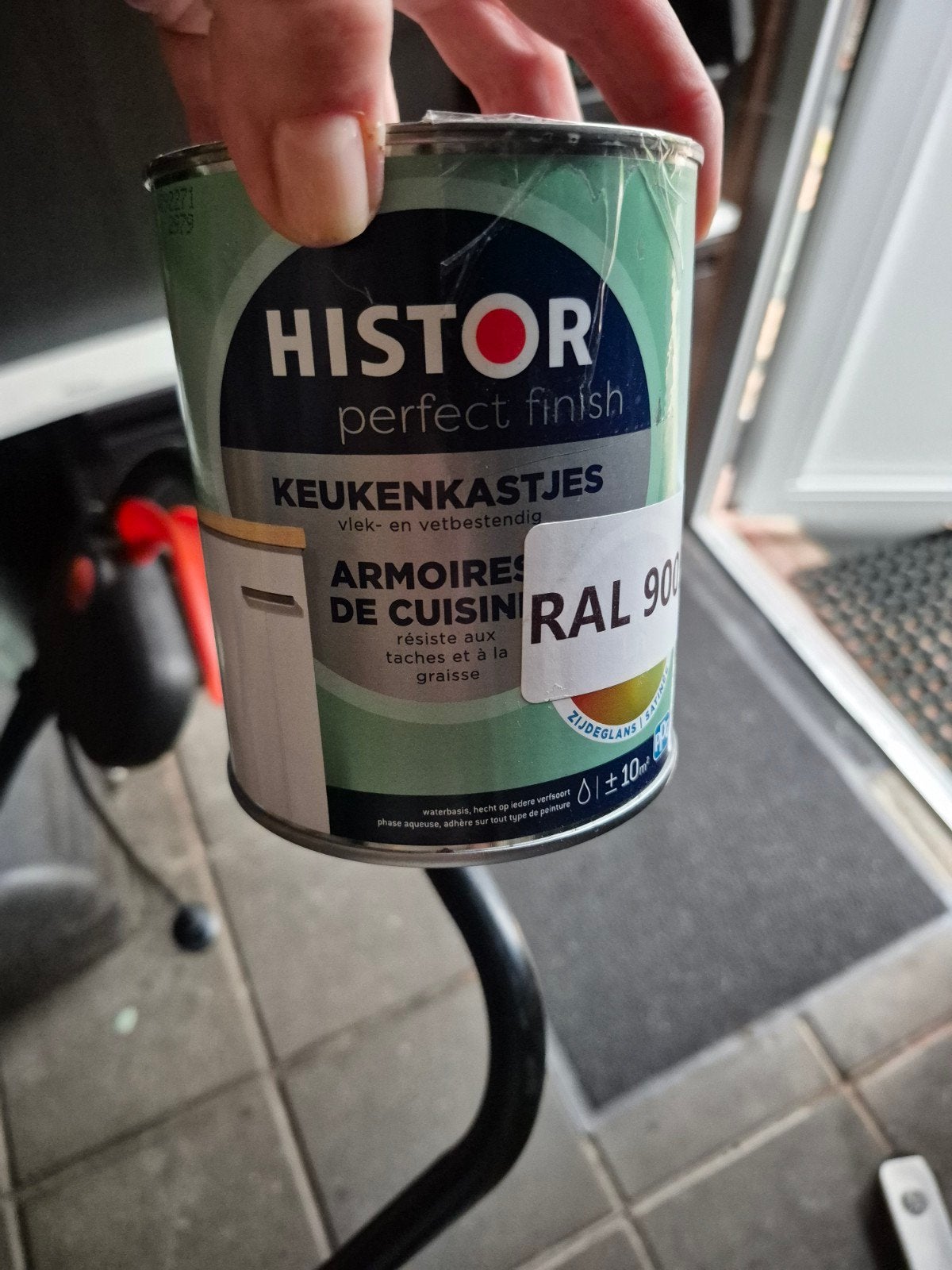 Histor Perfect Finish Keukenkastjes Verf RAL 9005, Doe-het-zelf en Verbouw, Verf, Beits en Lak, Ophalen of Verzenden, Nieuw