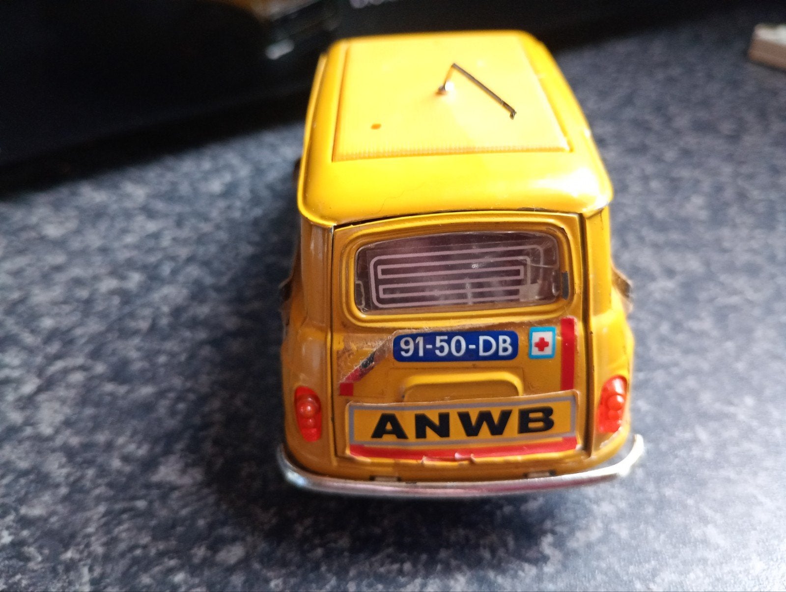 Burago Renault 4 ANWB Wegenwacht schaalmodel 1:24, Ophalen of Verzenden, Gebruikt