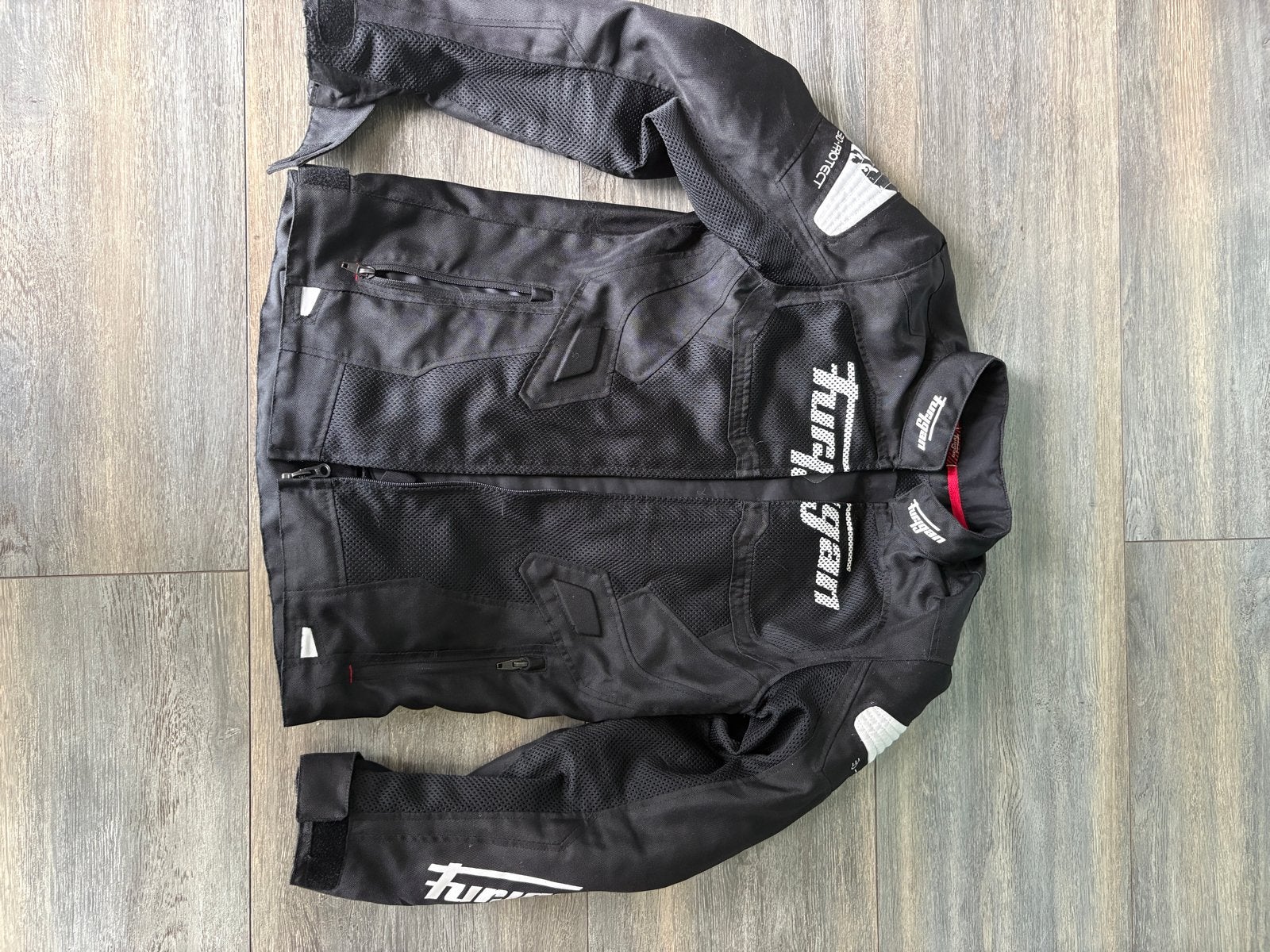 Furygan Atom Vented motorjas - Zwart, Maat S, Motoren, Ophalen of Verzenden, Tweedehands, Dames, Jas | textiel
