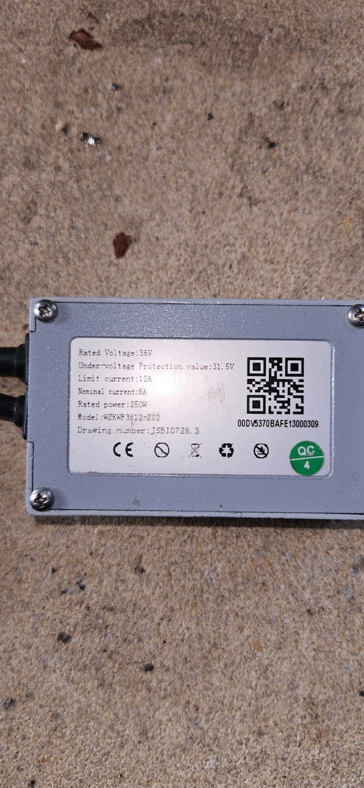 36V 250W E-bike Motor Controller - Zo goed als nieuw, Fietsen en Brommers, Fietsonderdelen, Zo goed als nieuw, Motor, Kunststof