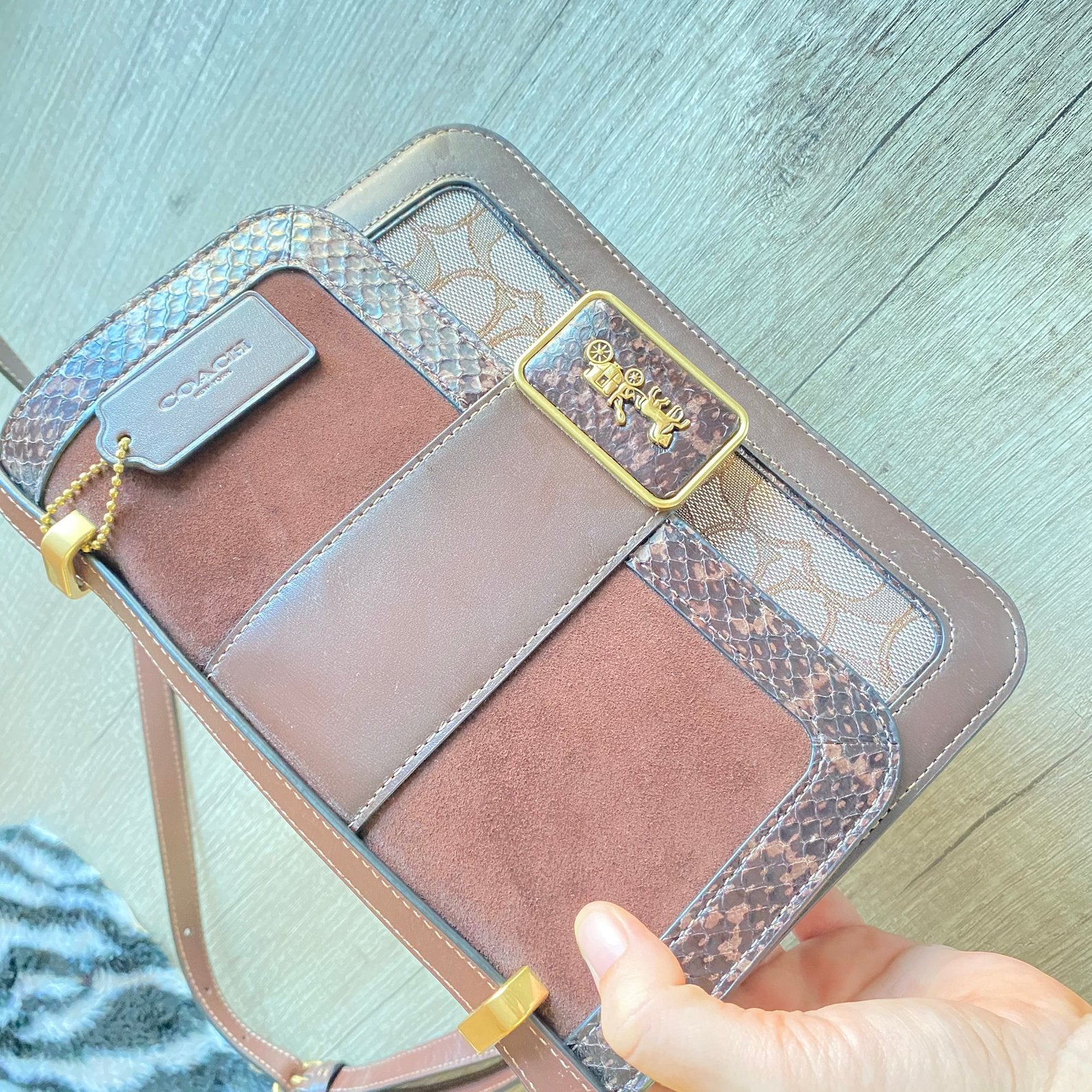 Nieuwe coach tas teab, Bruin, Nieuw, Ophalen of Verzenden, Met slot