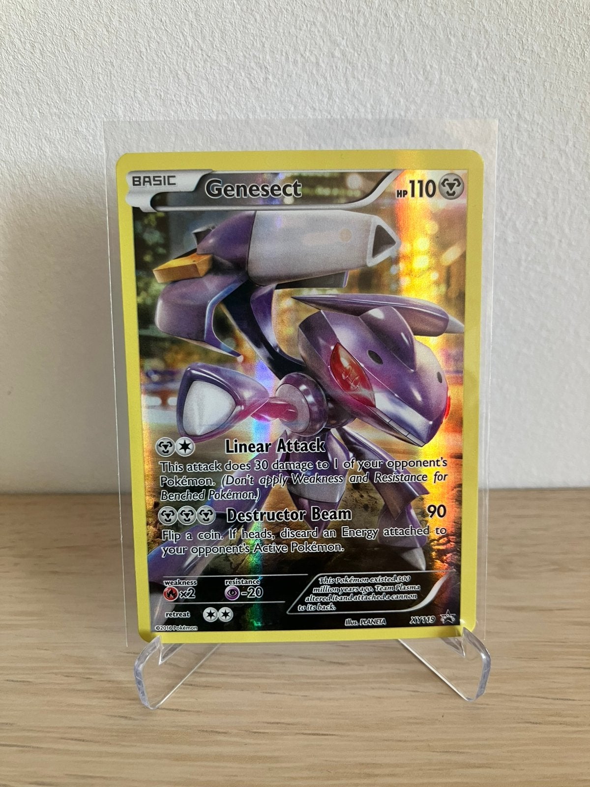 Genesect XY119 promo - EXCELLENT, Ophalen of Verzenden, Losse kaart, Foil