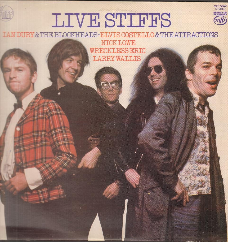 LIVE STIFFS Ian DURY Elvis COSTELLO Nick LOWE Stiff Rec LP, Complilatie, Ophalen of Verzenden, Pop, 12 inch