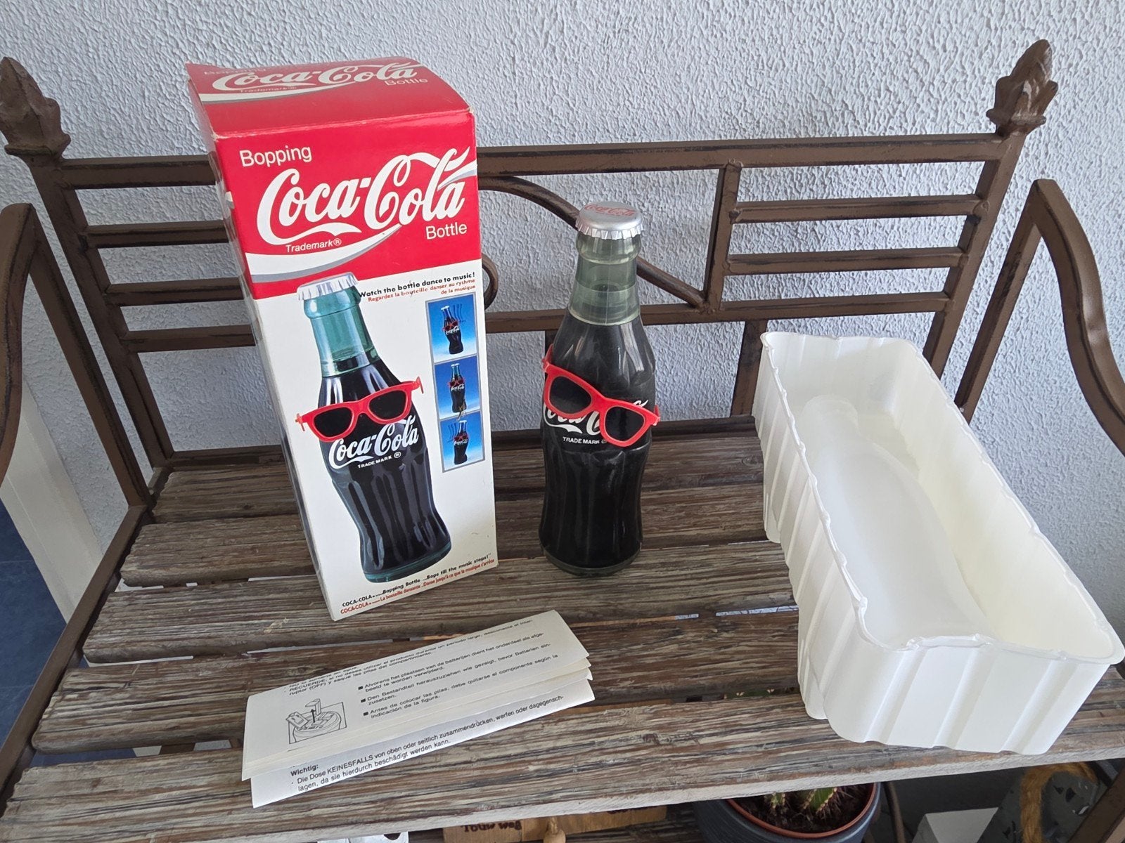 Vintage Coca-Cola Bopping Bottle met originele doos, Ophalen, Gebruikt, Overige typen