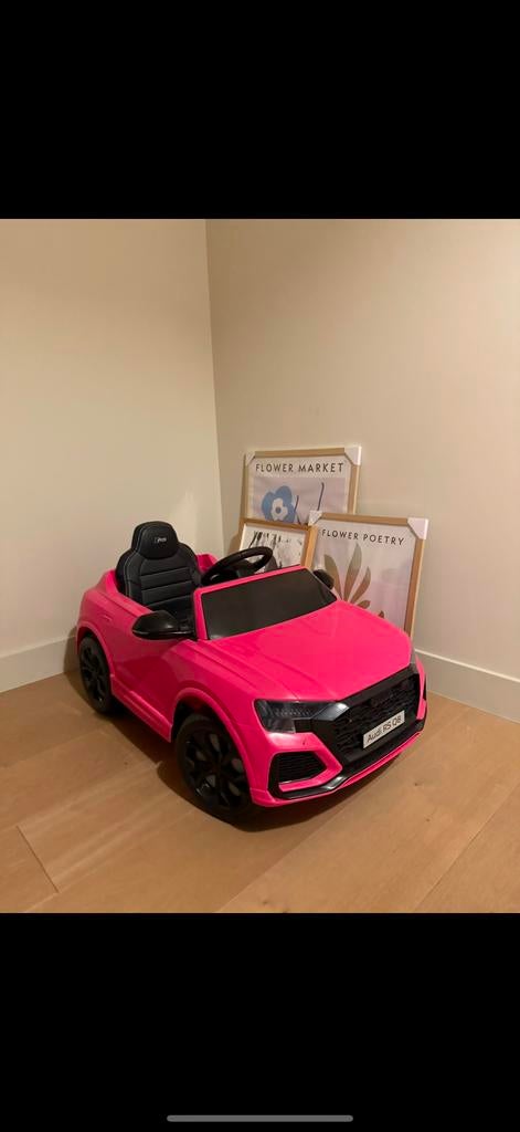 Roze Audi RS Q8 Kinderauto Elektrisch, Ophalen, Zo goed als nieuw