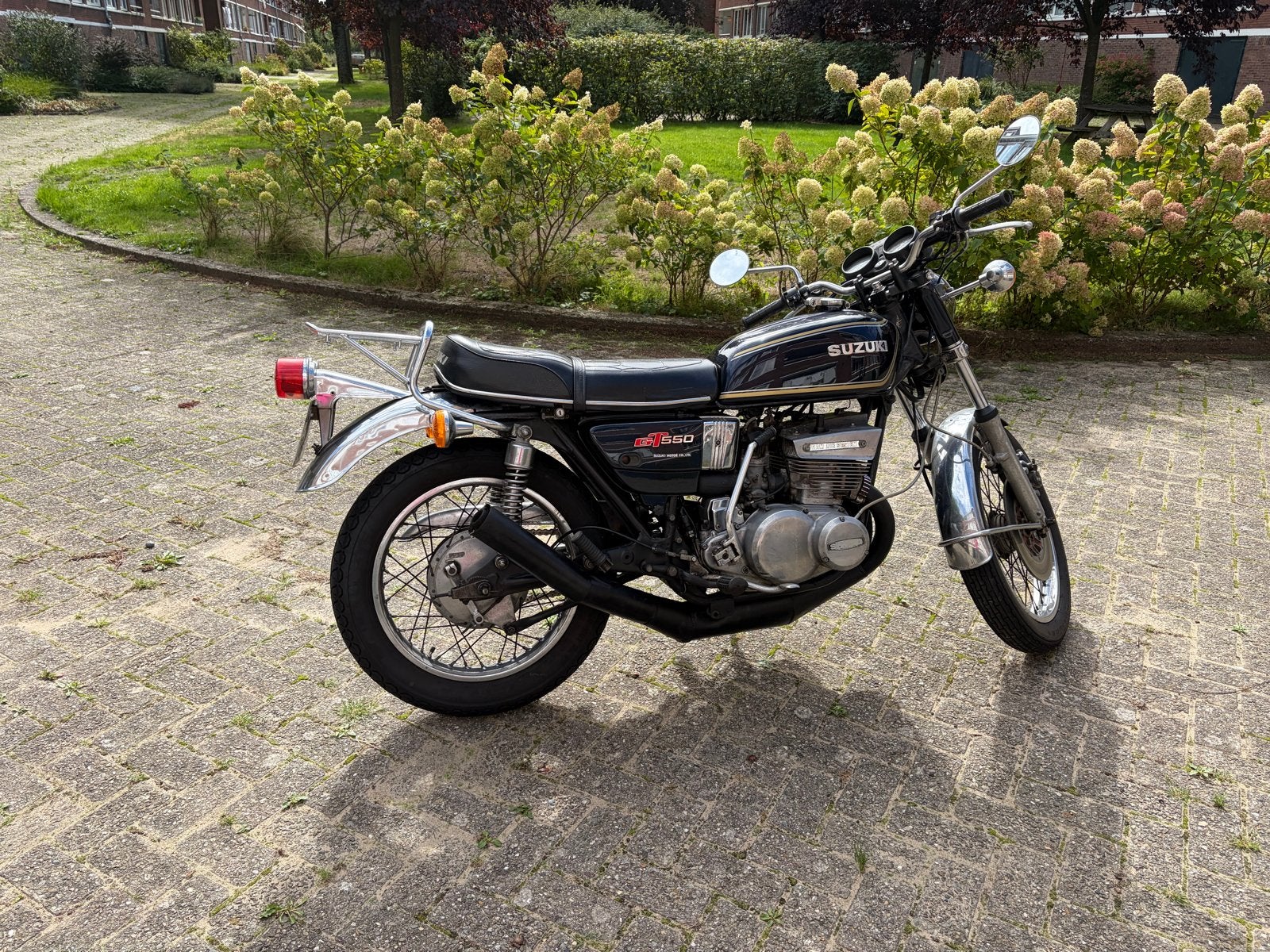Suzuki GT550 - Origineel NL geleverd, goede conditie, Motorrijbewijs A, Gebruikt, 3 cilinders, Particulier