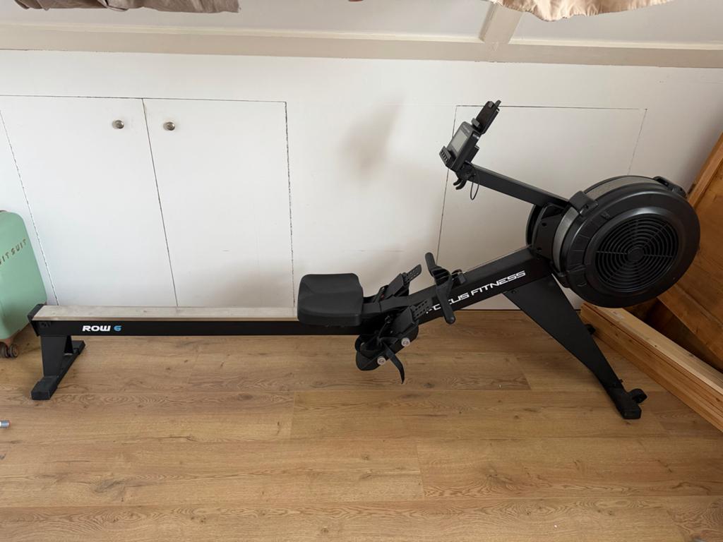 Roeitrainer - Focus Fitness Row 6, Sport en Fitness, Ophalen, Armen, Zo goed als nieuw, Metaal