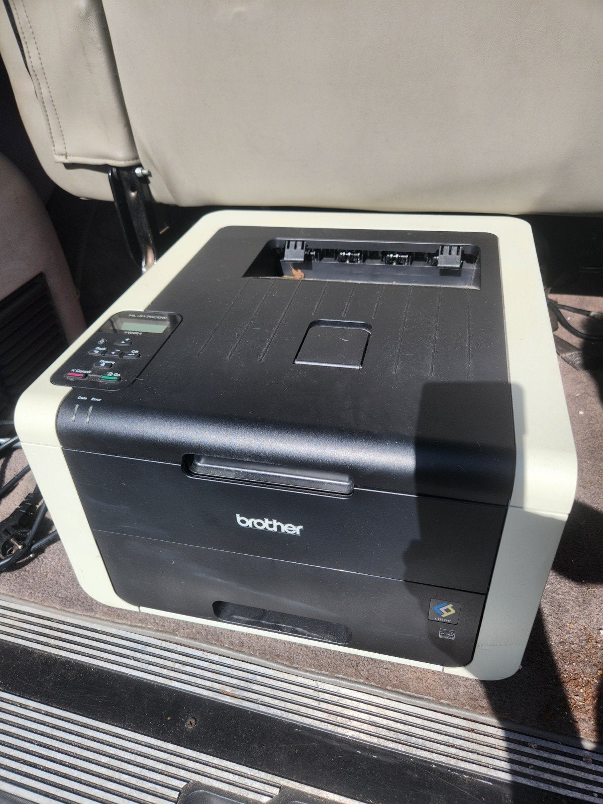 Brother kleuren laserprinter, Ophalen