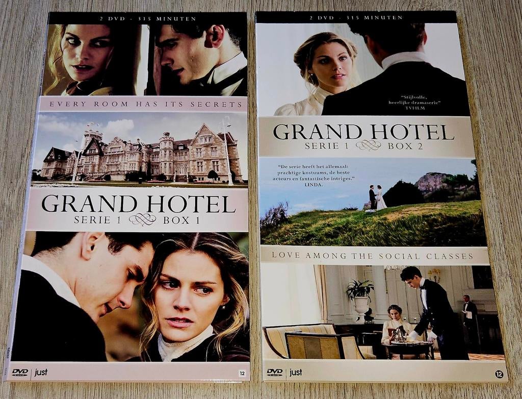 Grand Hotel - Serie 1 Box 1 en Box 2 - 4 DVDs, Cd's en Dvd's, Dvd's | Tv en Series, Ophalen of Verzenden, Zo goed als nieuw, Drama