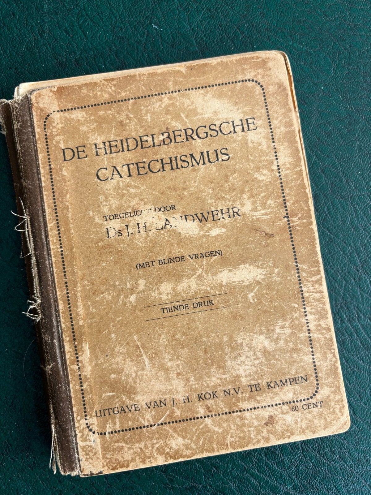 De Heidelbergse Catechismus - Ds. J.H. Landwehr (1927), Ophalen of Verzenden, Gelezen, Christendom | Protestants