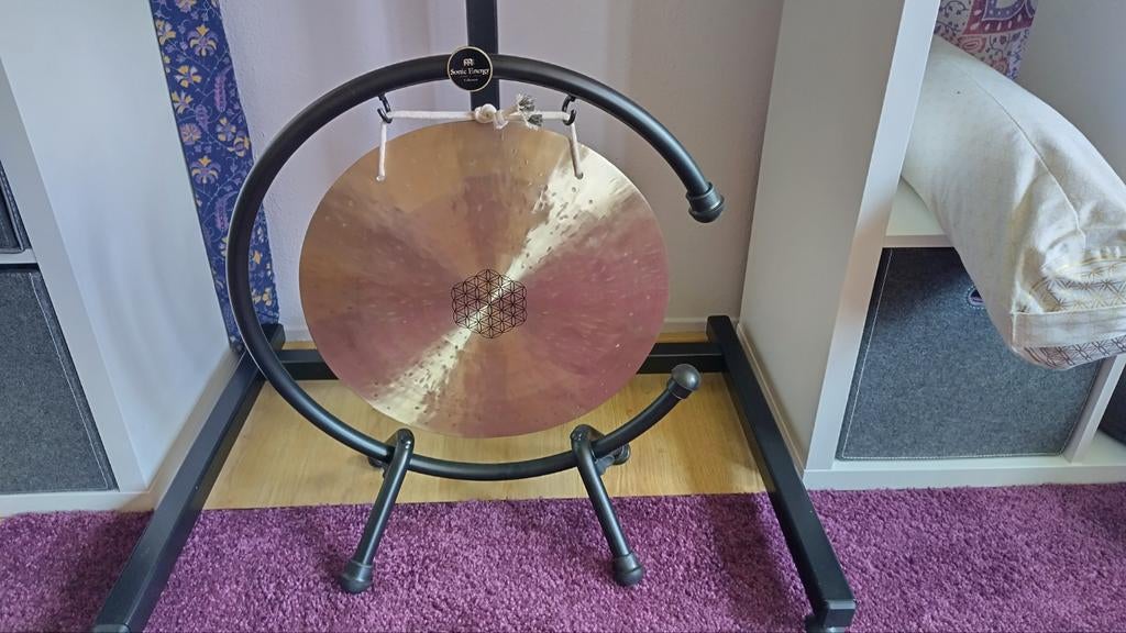 Flower of Life Meinl Gong met standaard, Muziek en Instrumenten, Percussie, Ophalen, Zo goed als nieuw, Overige soorten