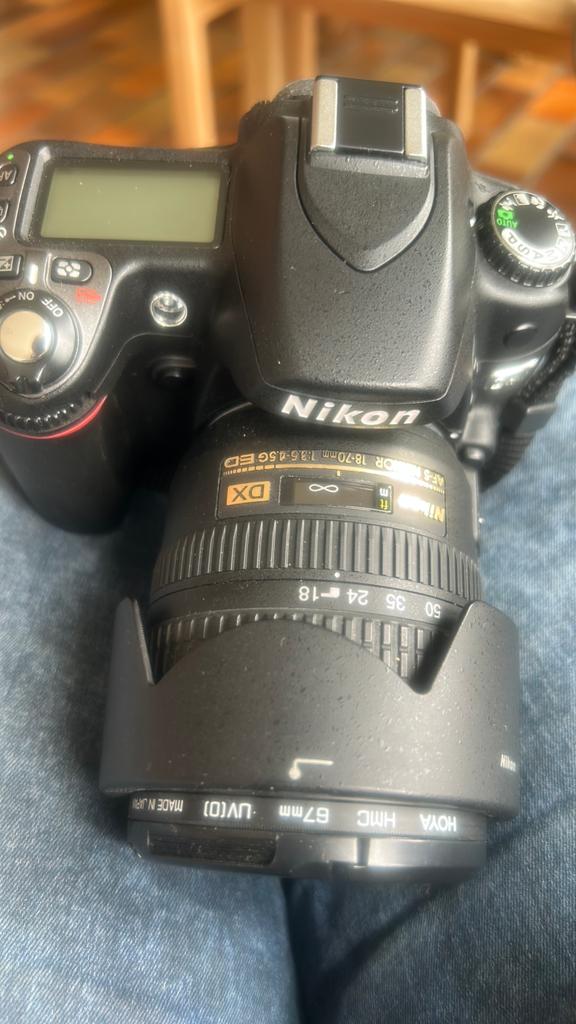 Nikon D 80 digitale spiegelreflex camera met lens., Gebruikt, Spiegelreflex, Ophalen of Verzenden, 4 t/m 7 keer