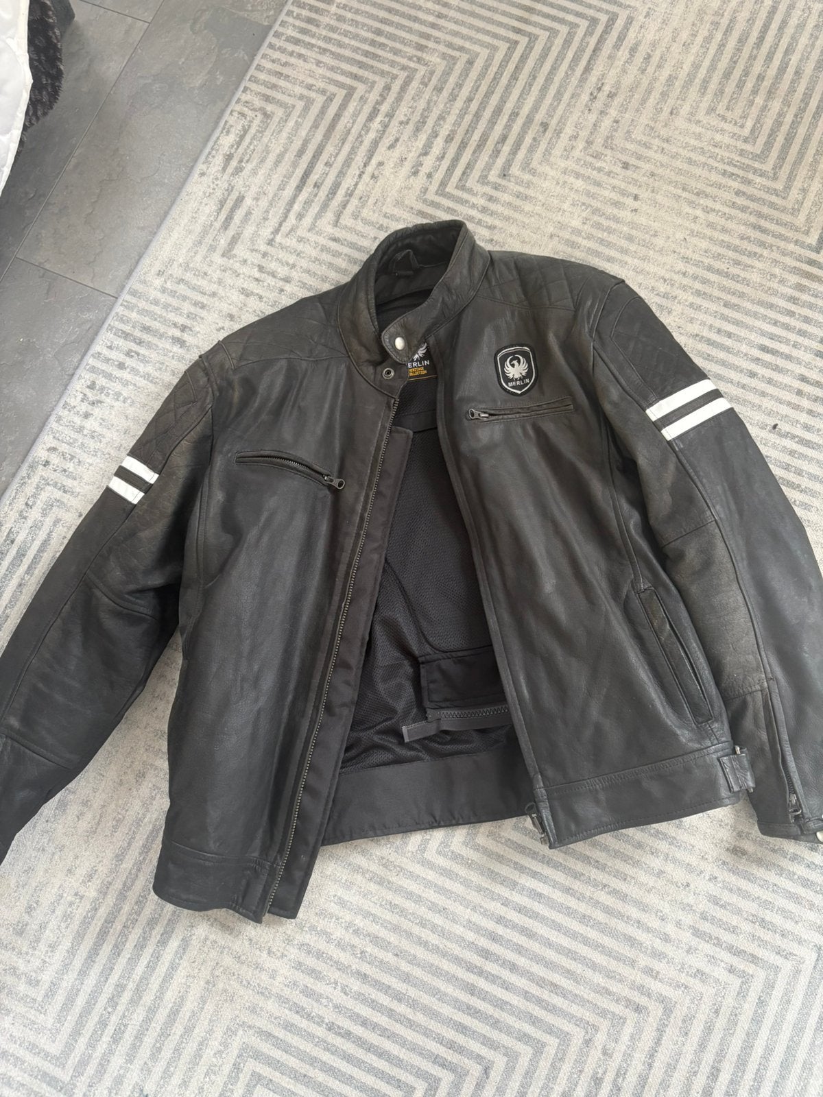 Merlin motorjas maat 44, Ophalen, Tweedehands, Jas | textiel