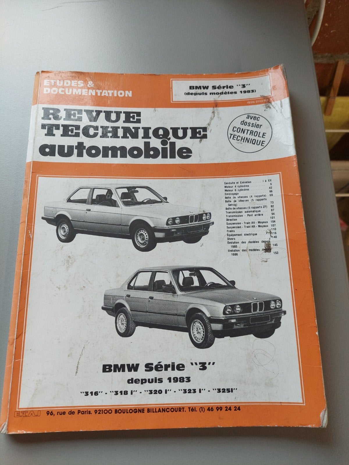 BMW Serie 3 (na 1983) - Revue Technique Automobile, Ophalen of Verzenden, Gelezen, BMW, ETAI