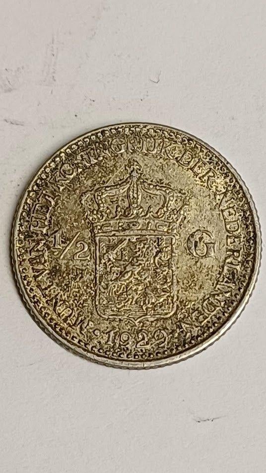 Halve Gulden Wilhelmina 1929 / ƒ 0,50, ½ gulden, Zilver, Ophalen of Verzenden, Koningin Wilhelmina