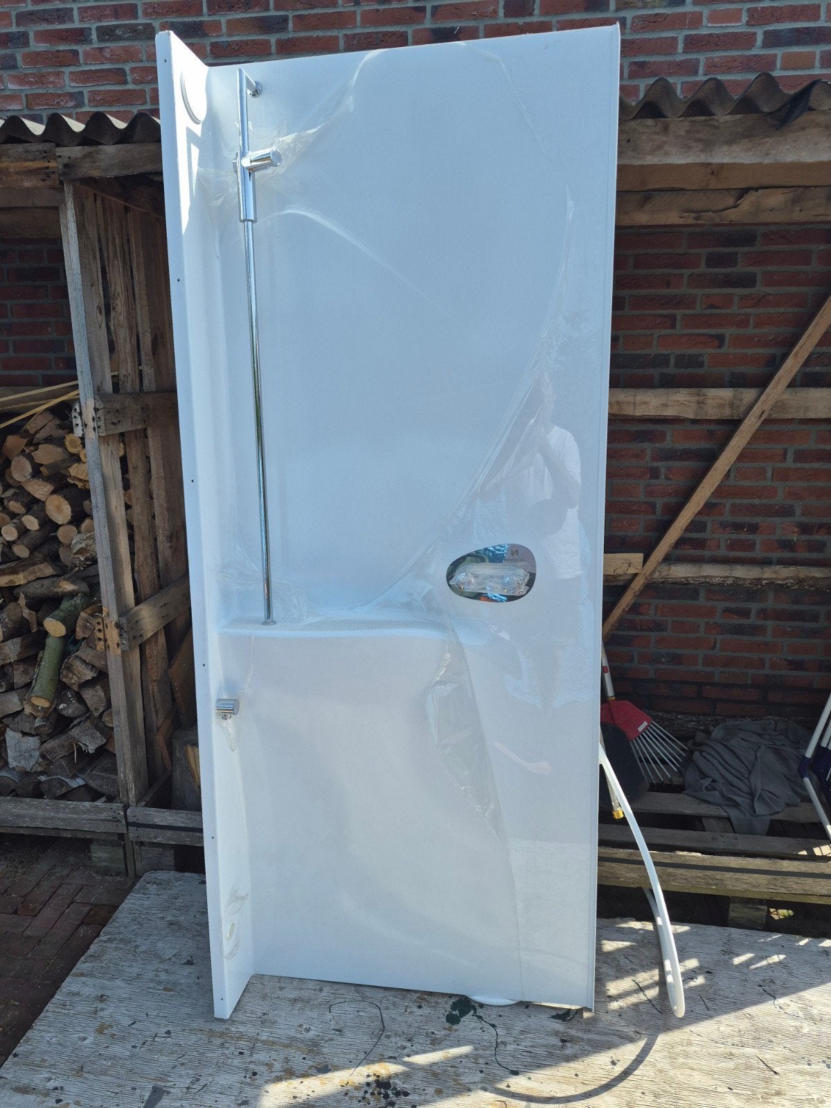 Novellini EON2P Stoomcabine Wand met Kraan en Bluetooth, Doe-het-zelf en Verbouw, Sanitair, Nieuw, Douche, Chroom, Ophalen