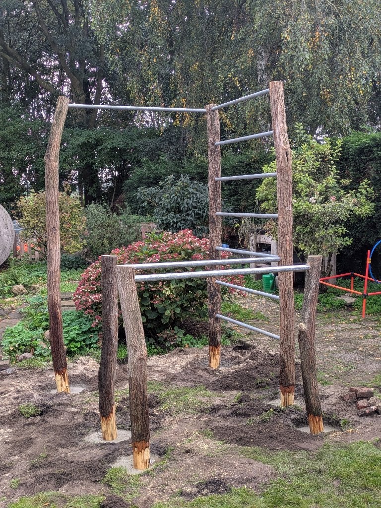 Natuurlijk sportrek voor de tuin - robinia boomstammen, Ophalen, Nieuw, Benen, Overige typen