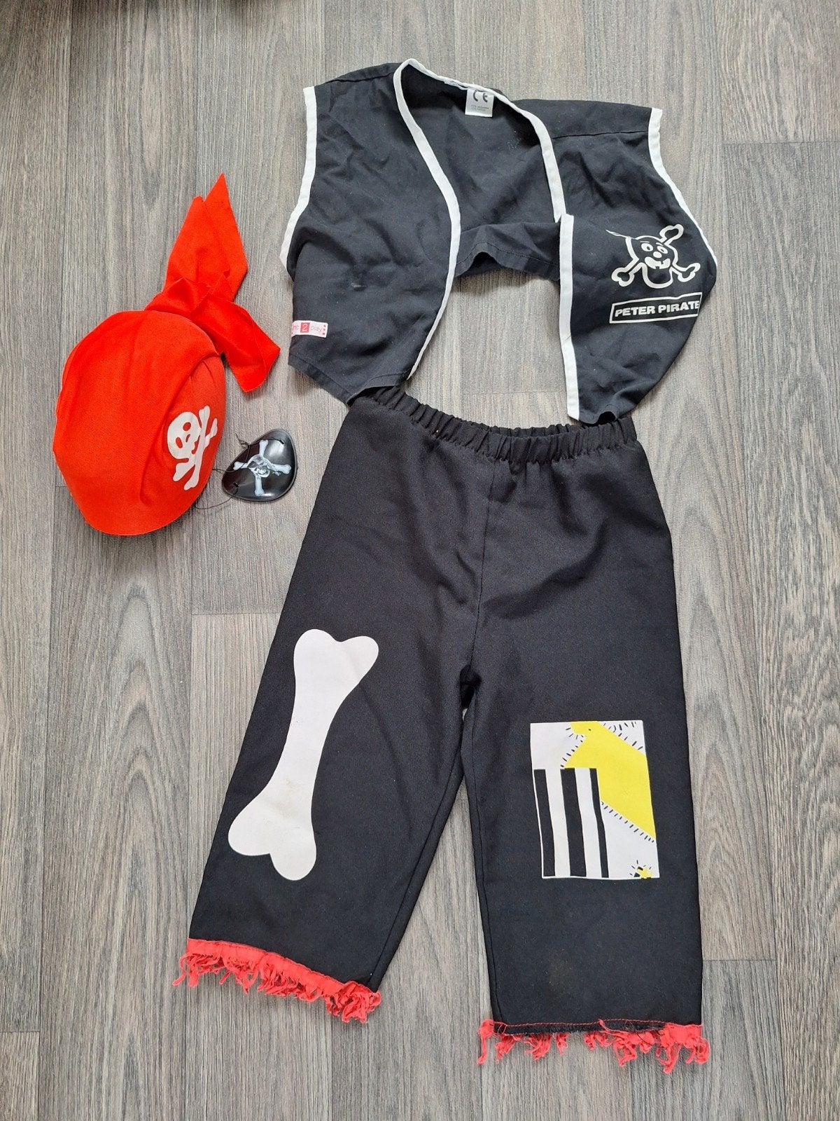 Verkleedkleding kind 3-5 jaar - Peter Pirate, Ophalen of Verzenden, Gebruikt