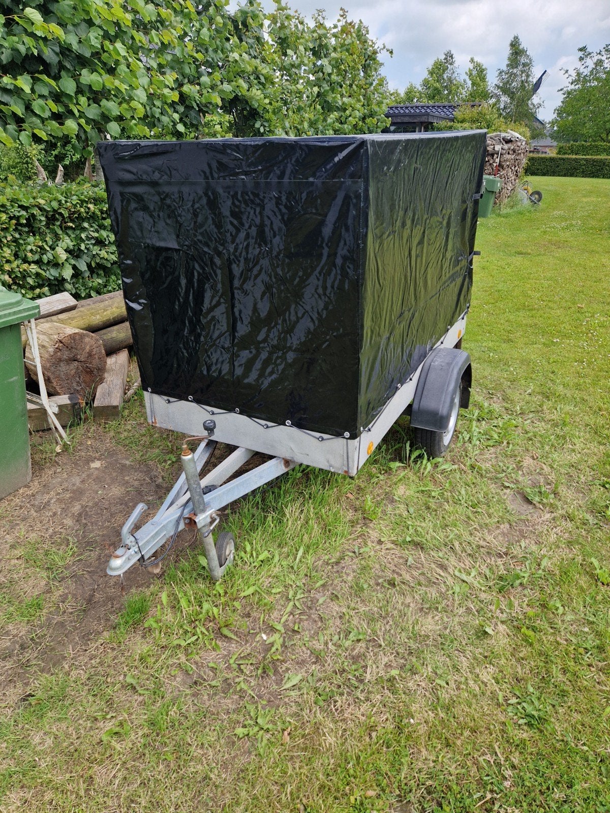 Aanhangwagen met huif -, Auto diversen, Aanhangers en Bagagewagens, Gebruikt, Ophalen
