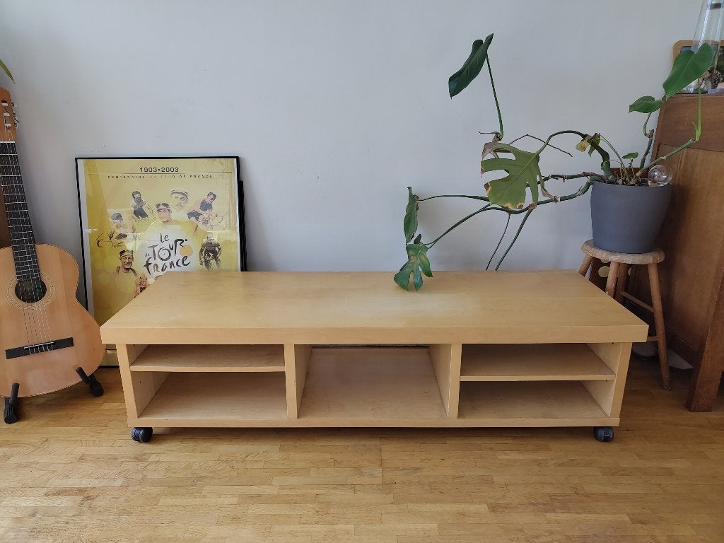 Vintage tv-meubel IKEA Oppli, Ophalen, Gebruikt, 100 tot 150 cm, Scandinavisch Functioneel Modernistisch Democratisch Lagom