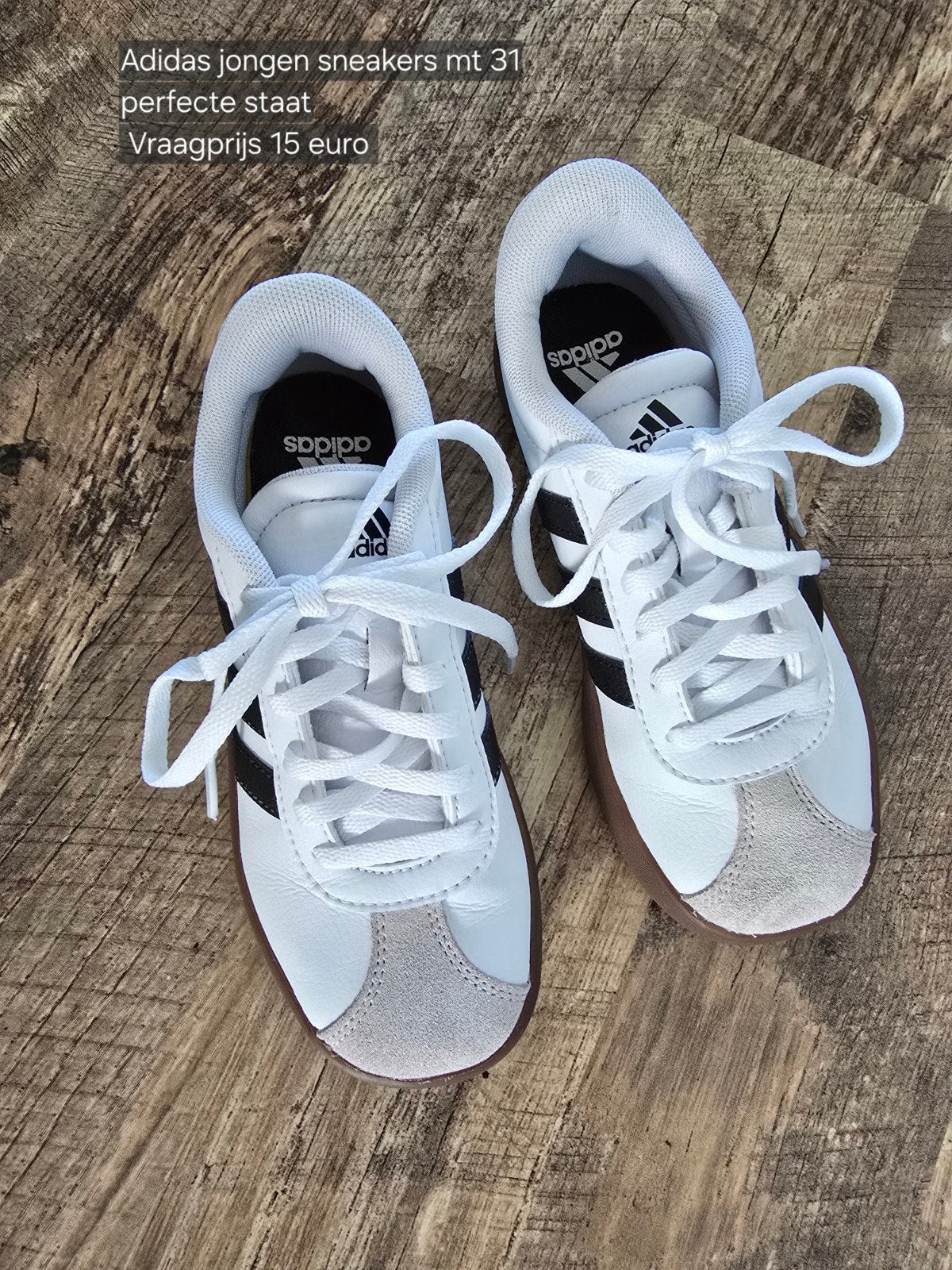 Adidas jongens schoenen mt 31 wit - zeer goede staat, Adidas, Schoenen, Ophalen of Verzenden, Zo goed als nieuw