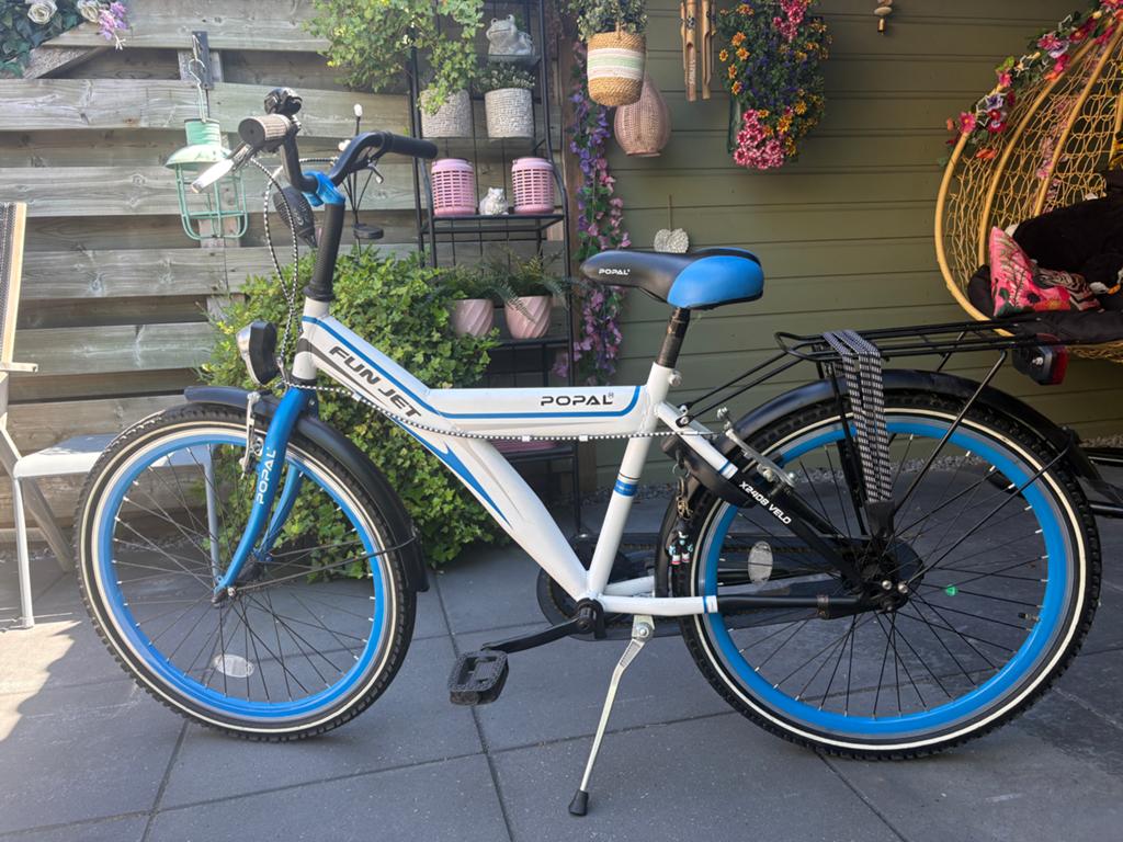 Jongensfiets 24 inch - Popal Fun Jet, Terugtraprem, Gebruikt, Minder dan 49 cm, Ophalen