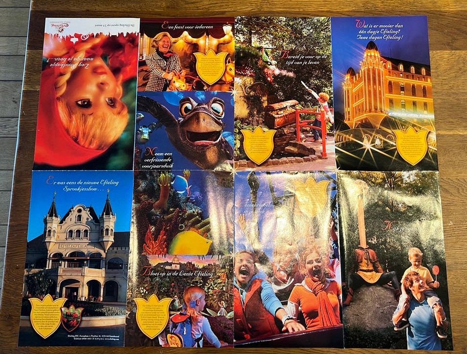 Ongebruikte Brochure Efteling 200 jaar Hans Christian Anders, Ophalen of Verzenden, Zo goed als nieuw, Overige typen