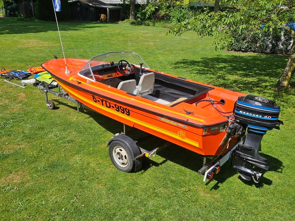 Mooie speedboot, Watersport en Boten, Ophalen of Verzenden, Minder dan 70 pk, 3 tot 6 meter, Buitenboordmotor