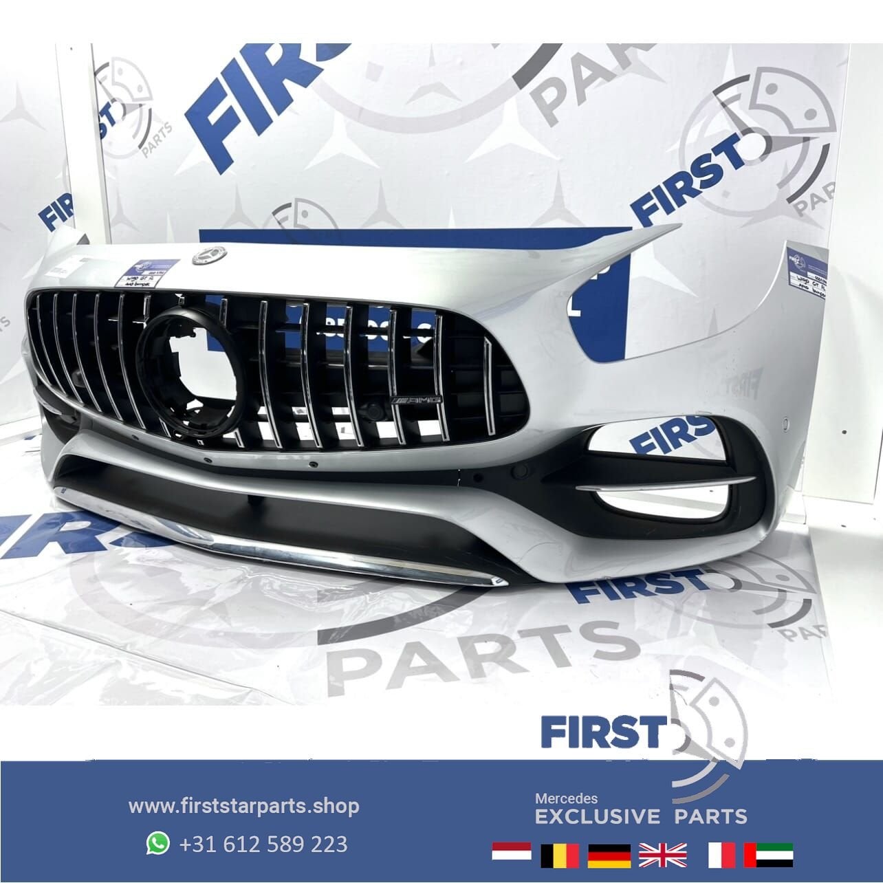W190 GT GTC GTS AMG BUMPER FACELIFT VOORBUMPER COMPLEET A190, Gebruikt, -, Voor, Ophalen of Verzenden