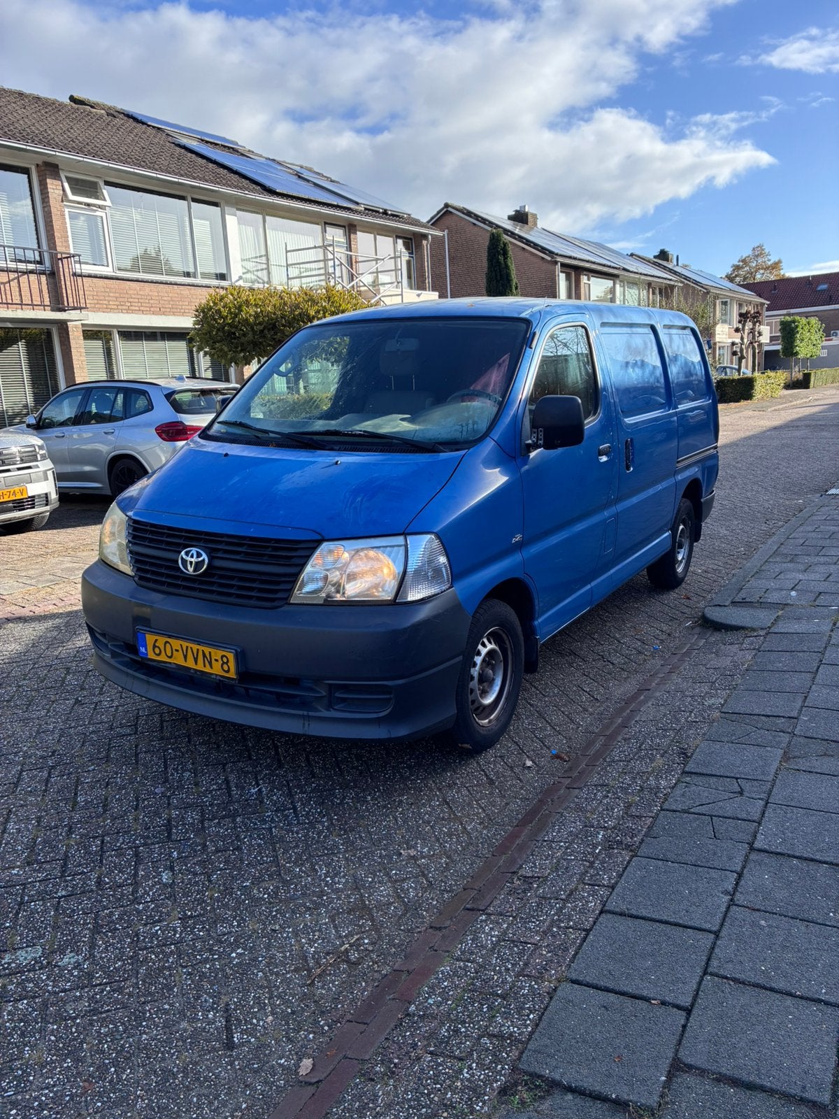 Toyota Hiace 2.5 D-4d 95 SOD 2008 schuifdeur 2x APK 167DKM, Blauw, Origineel Nederlands, Grijs, Particulier