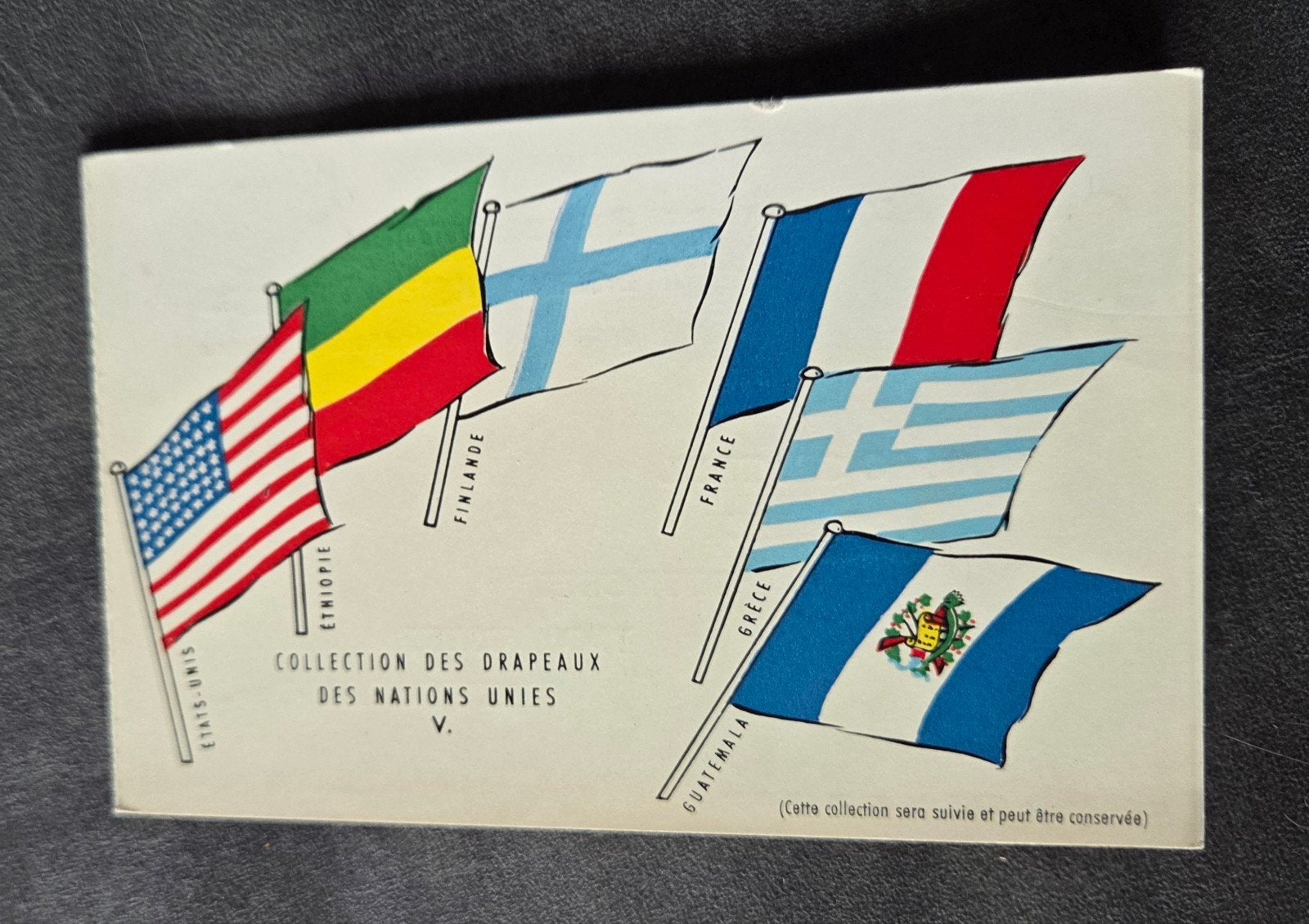 Vlaggen Verenigde Naties - U.P.S.A., Verzenden, 1940 tot 1960, Gelopen, Overige thema's